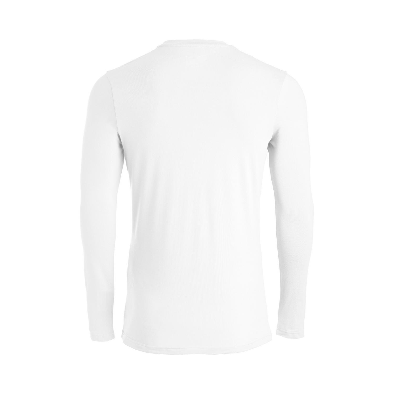 Mizuno Youth Compression Diamond Long Sleeve Crew - White - HIT a Doubloe