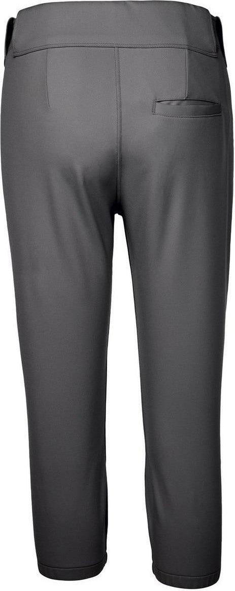 Mizuno Women's Belted Stretch Softball Pant - Charcoal - HIT a Doubloe