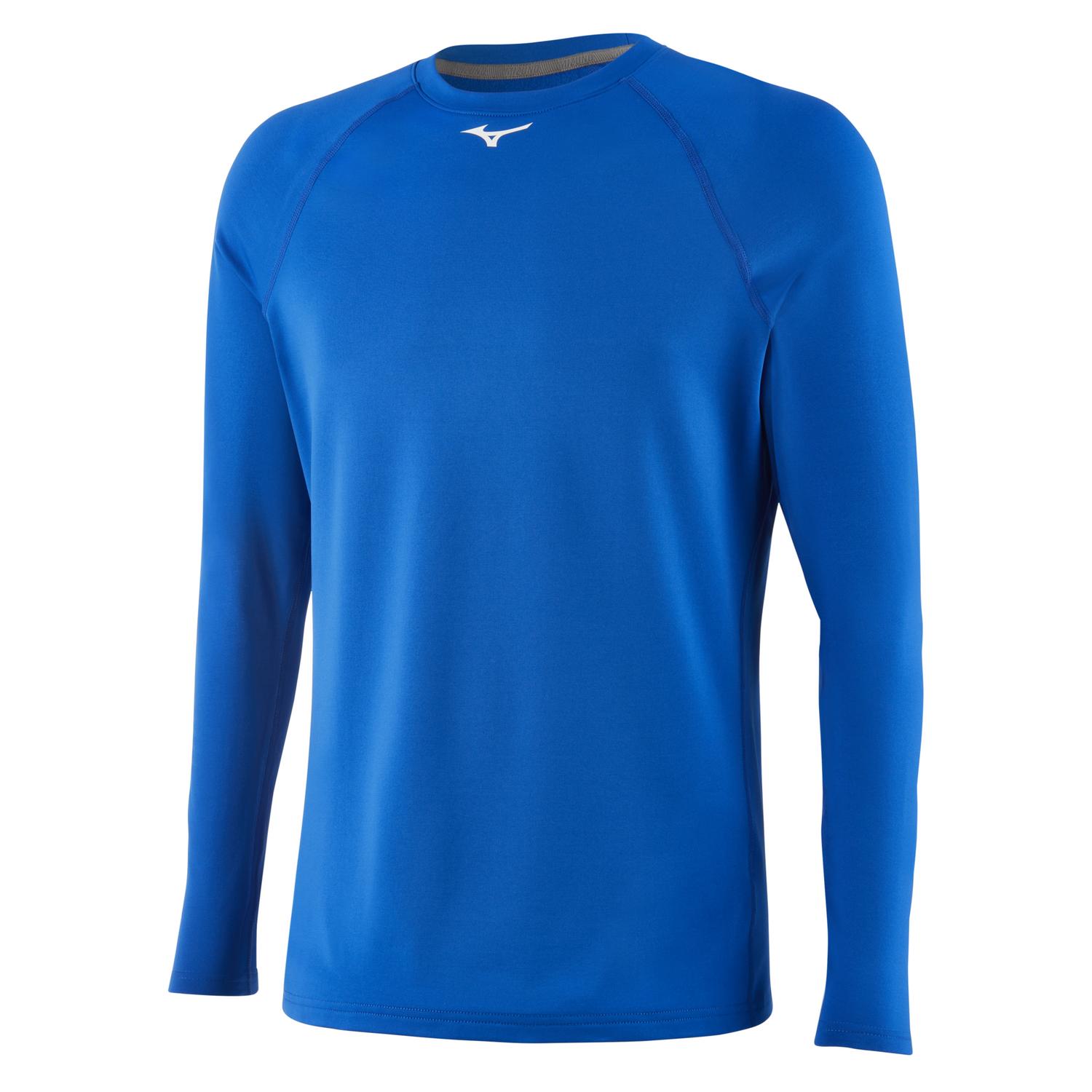 Mizuno Youth Thermo Compression Long Sleeve - Royal - HIT a Doubloe