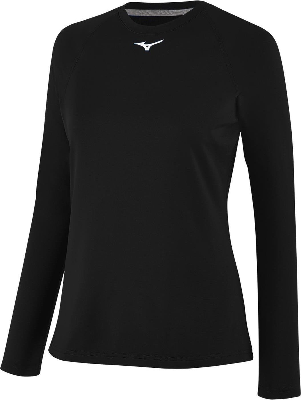Mizuno Women's Thermo Compression Long Sleeve - Black - HIT a Doubloe