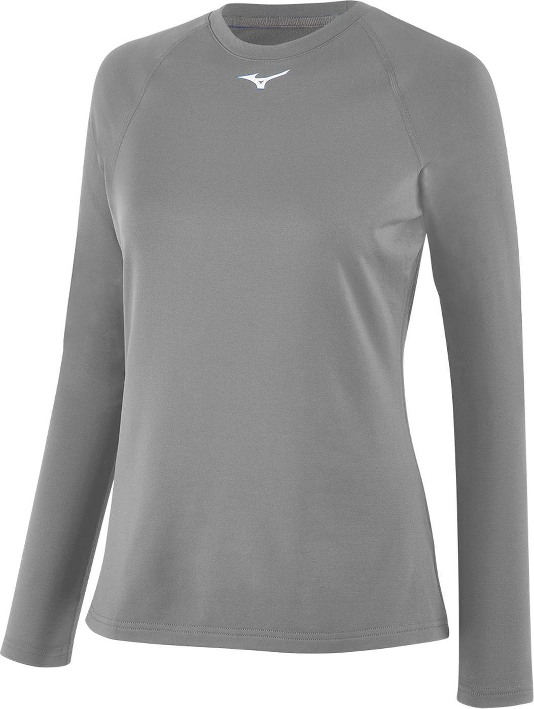 Mizuno Women's Thermo Compression Long Sleeve - Gray - HIT a Doubloe