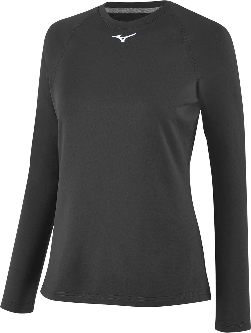 Mizuno Women's Thermo Compression Long Sleeve - Charcoal - HIT a Doubloe