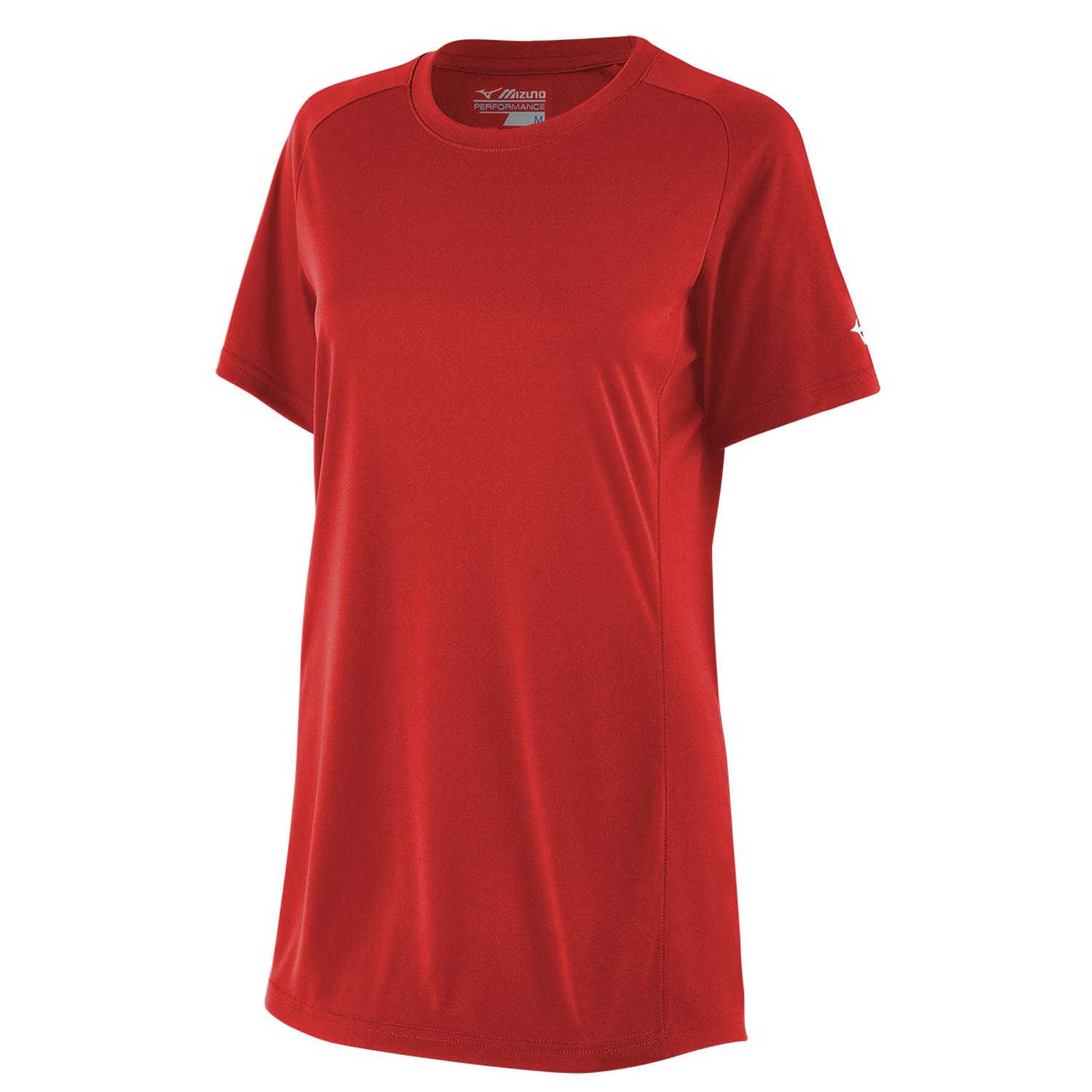 Mizuno Youth Softball Crew Neck Jersey - Red - HIT a Doubloe