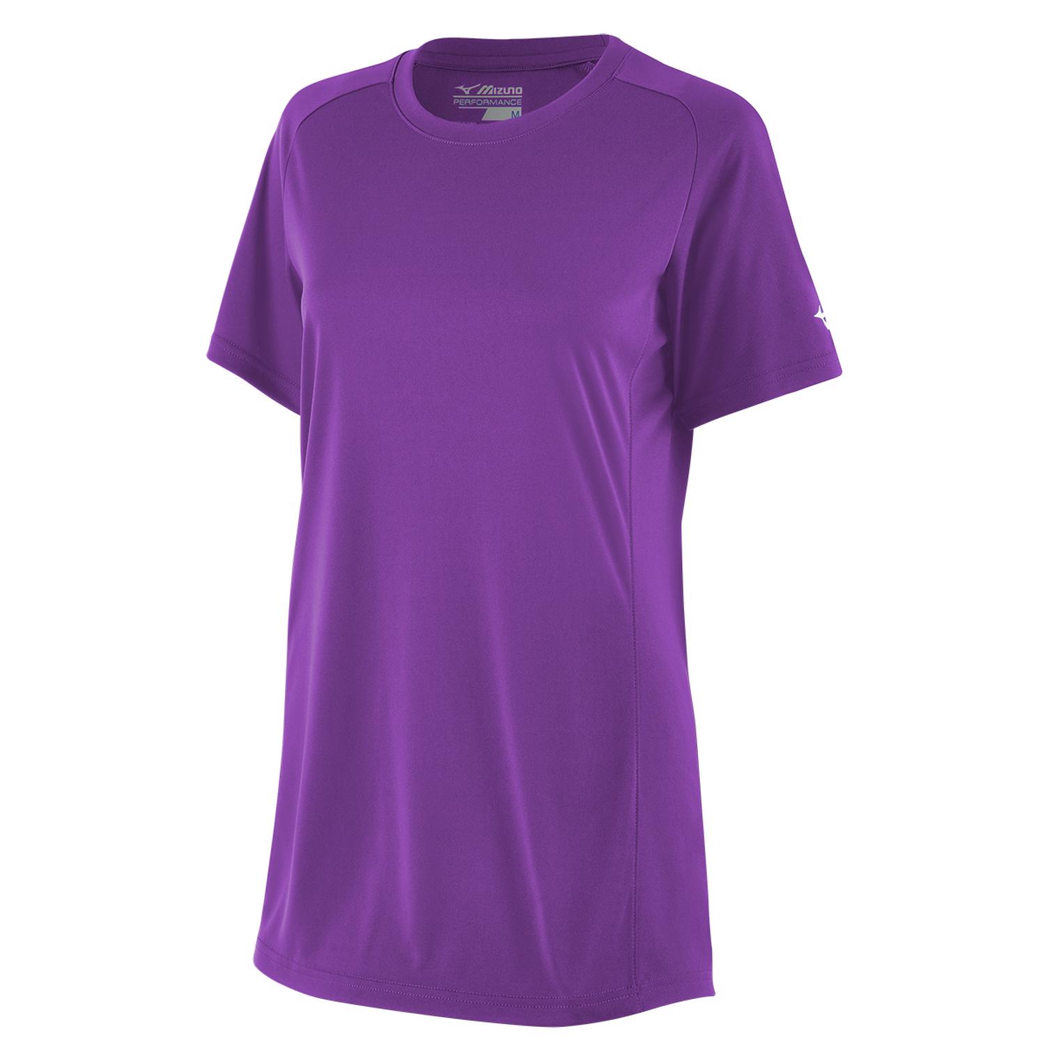 Mizuno Youth Softball Crew Neck Jersey - Purple - HIT a Doubloe