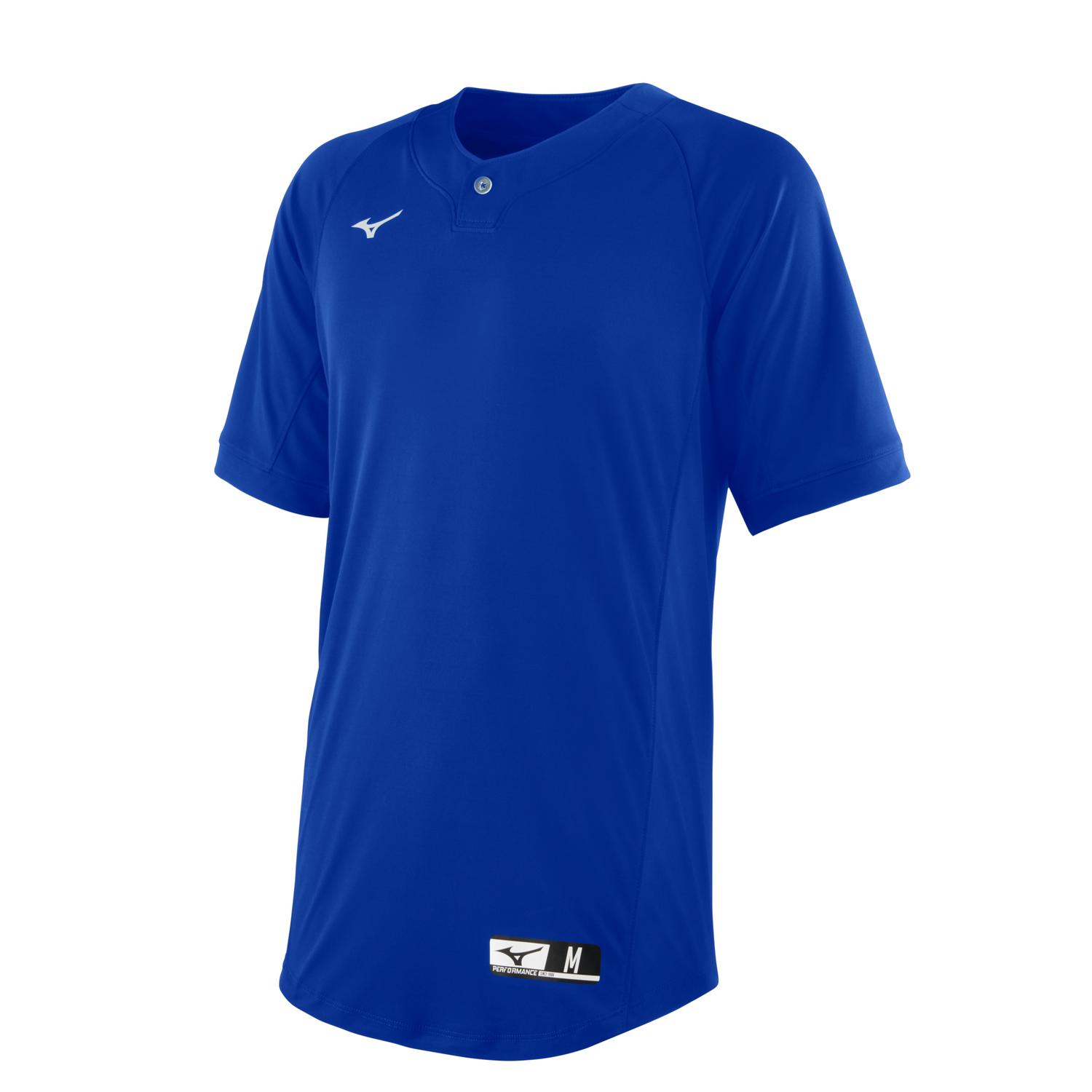 Mizuno Youth NXT 1-Button Baseball Jersey - Royal - HIT a Doubloe
