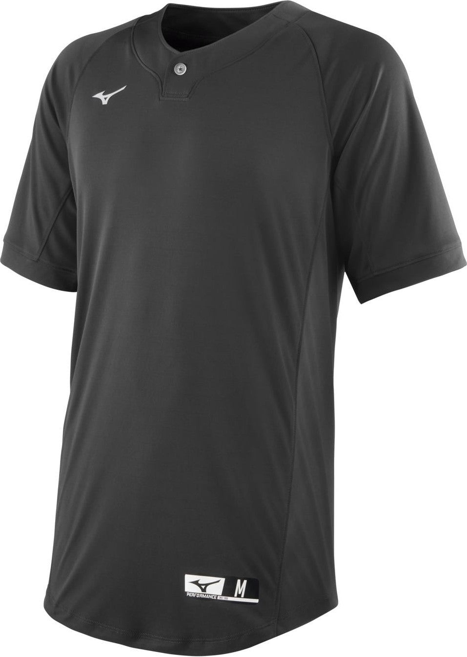 Mizuno Men's NXT 1-Button Baseball Jersey - Black - HIT a Doubloe