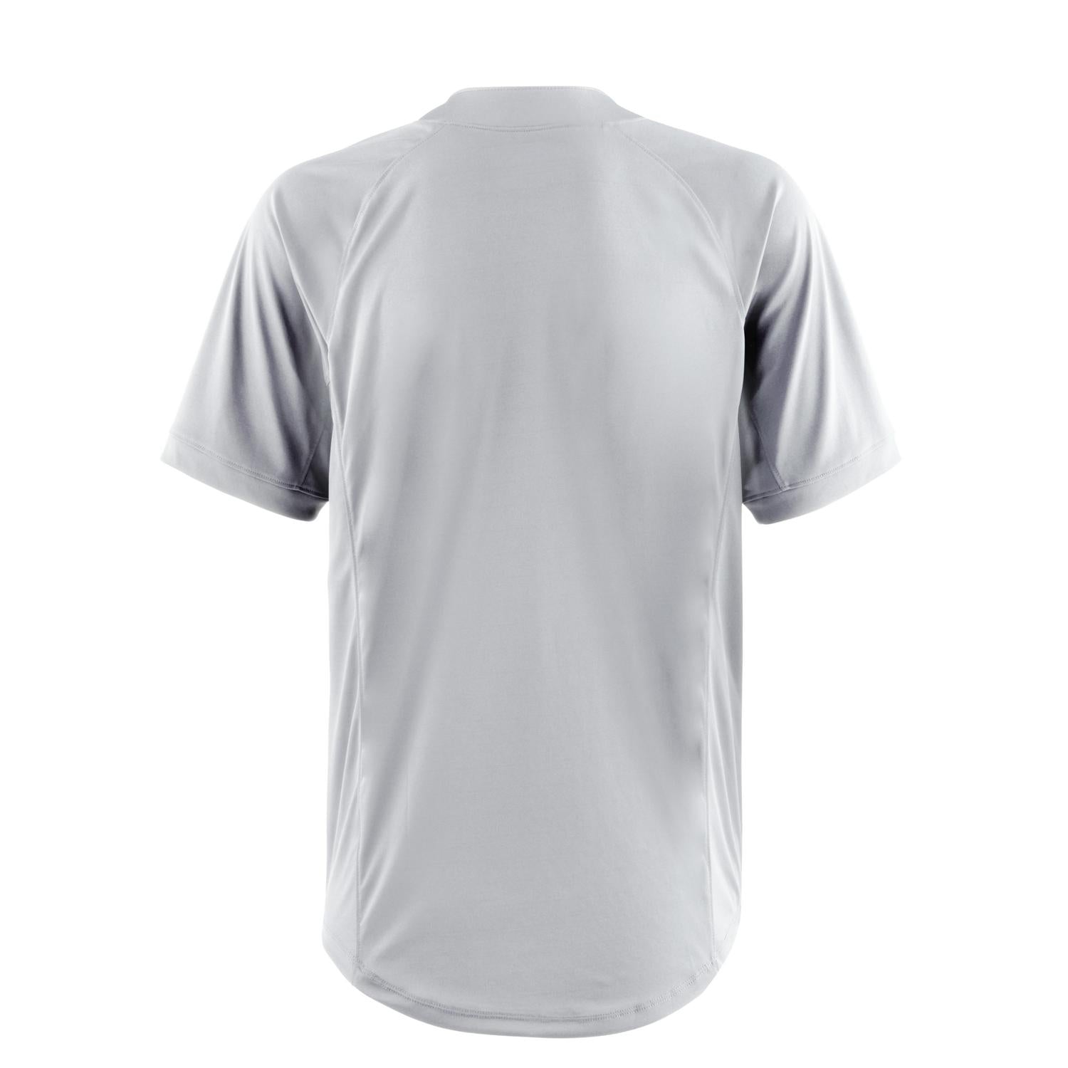 Mizuno Men's NXT 1-Button Baseball Jersey - Gray - HIT a Doubloe