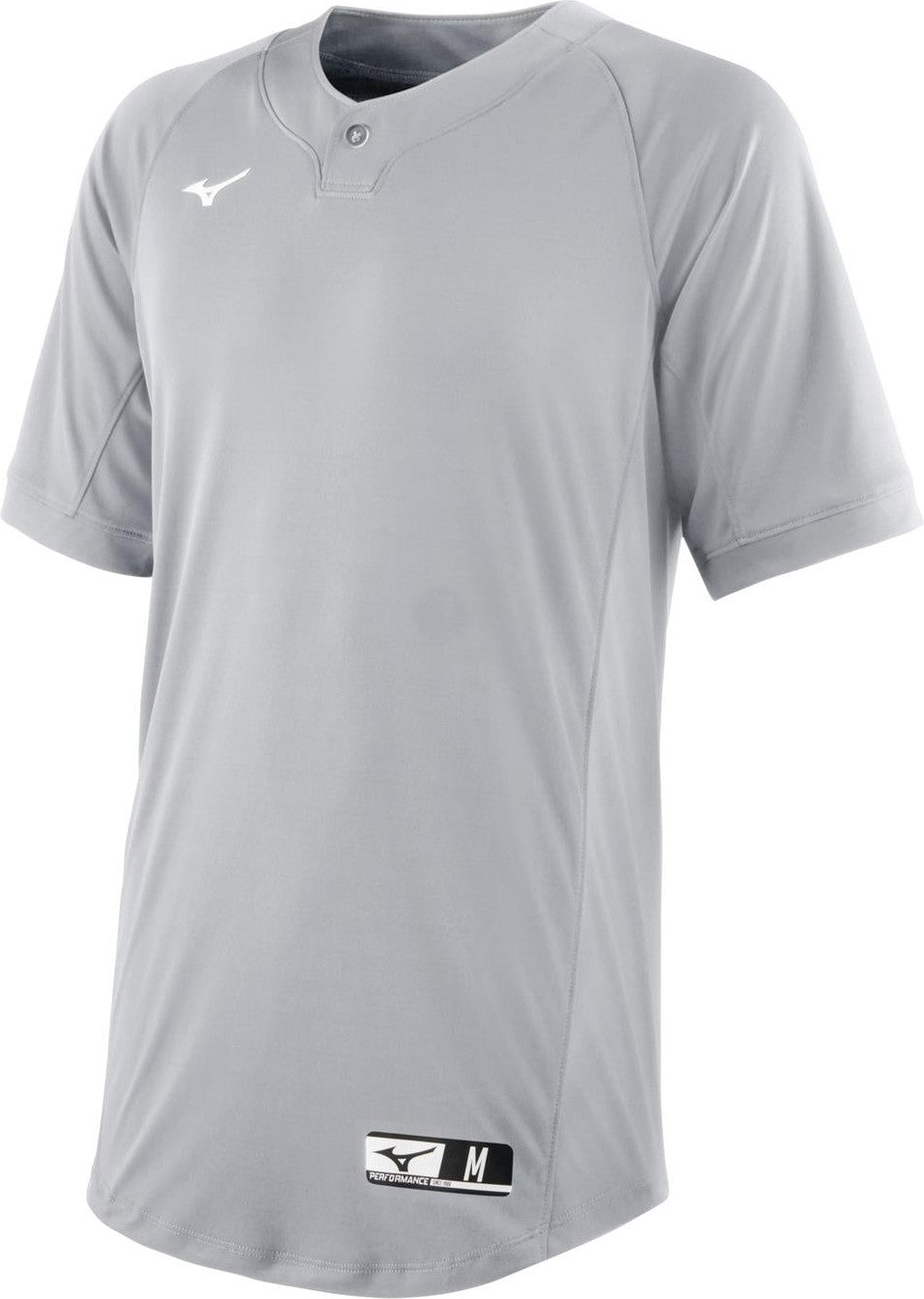 Mizuno Men's NXT 1-Button Baseball Jersey - Gray - HIT a Doubloe