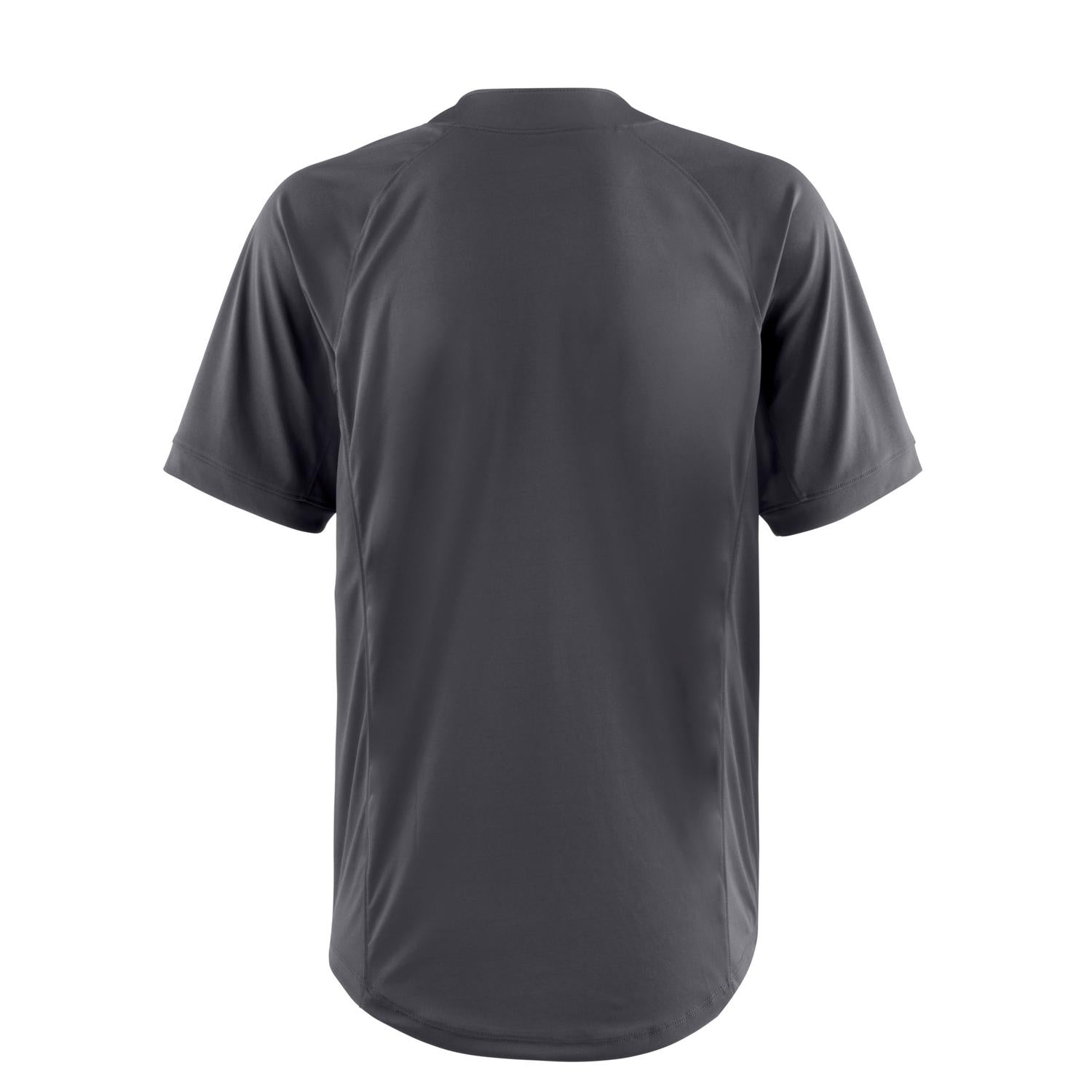 Mizuno Youth NXT 1-Button Baseball Jersey - Charcoal - HIT a Doubloe