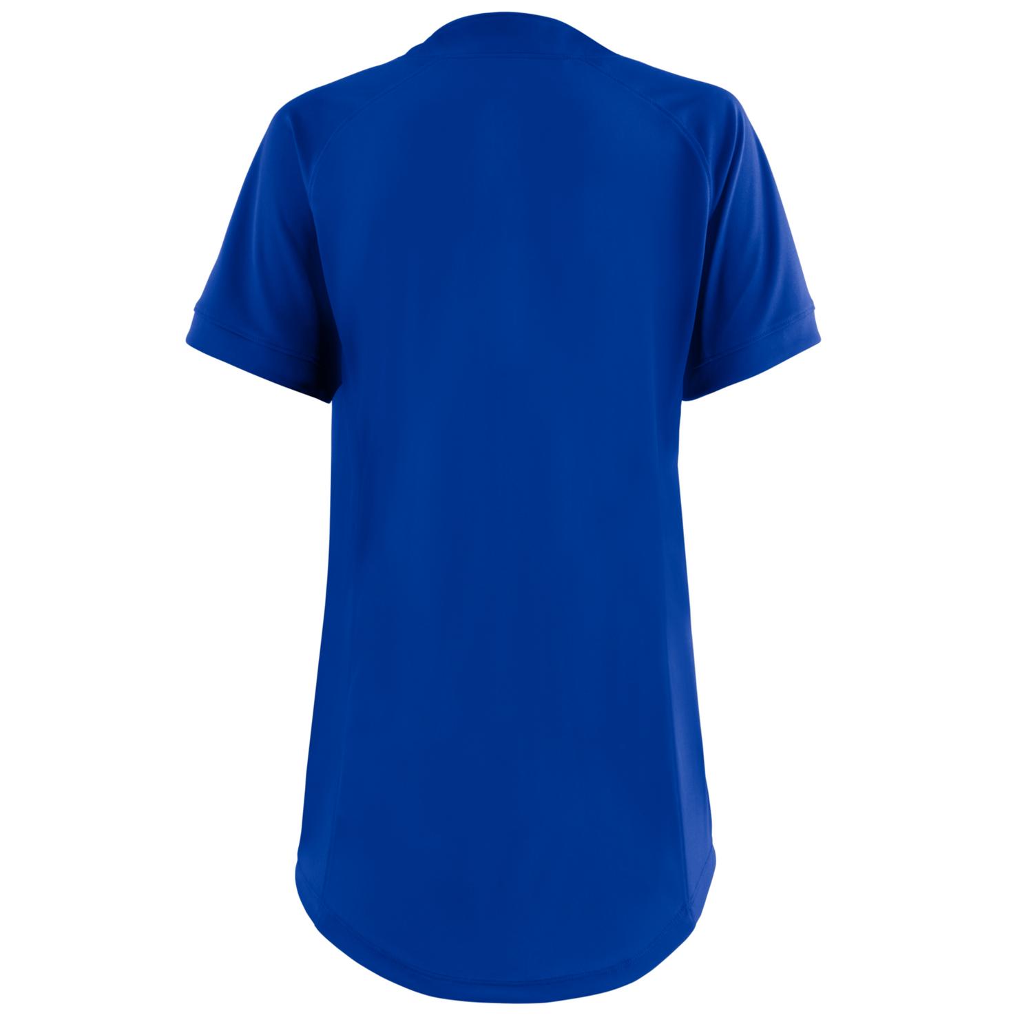 Mizuno AEROLITE 2-Button Sleeveless Softball Jersey - Royal - HIT a Doubloe
