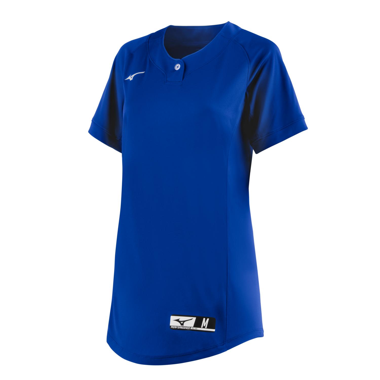 Mizuno AEROLITE 2-Button Sleeveless Softball Jersey - Royal - HIT a Doubloe