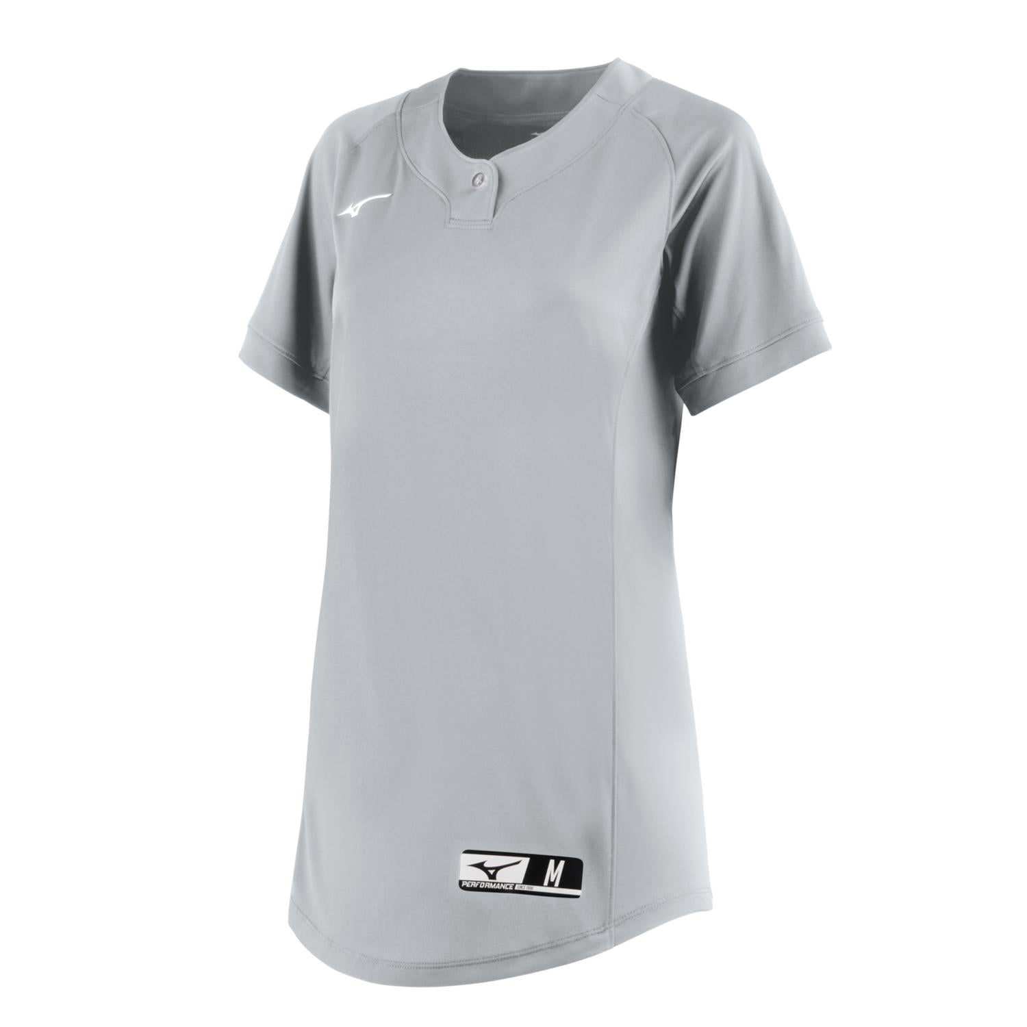 Mizuno Girl's NXT 1-Button Jersey - Gray - HIT a Doubloe