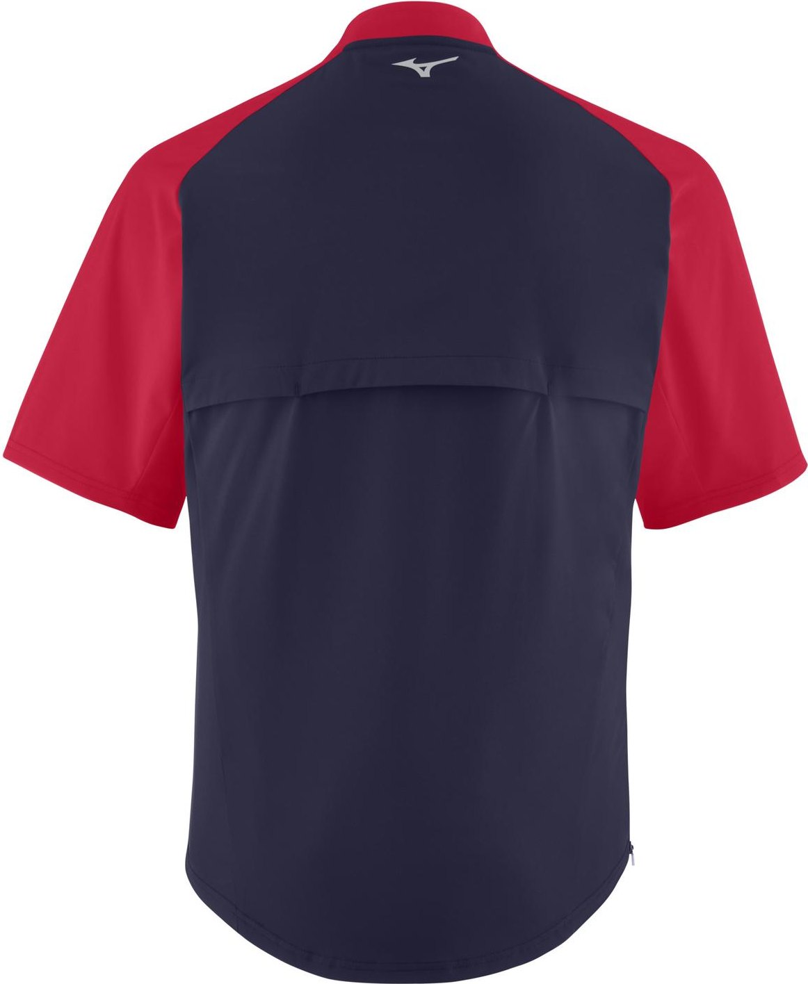 Mizuno Short Sleeve Hitting Jacket - Navy-Red - HIT a Doubloe