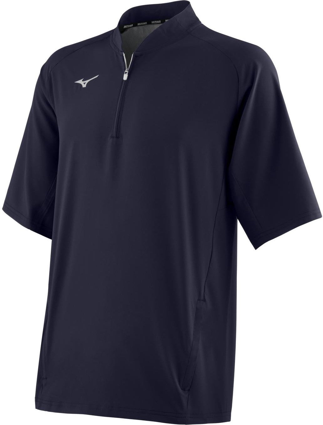 Mizuno Youth Short Sleeve Baseball Hitting Jacket - Navy - HIT a Doubloe
