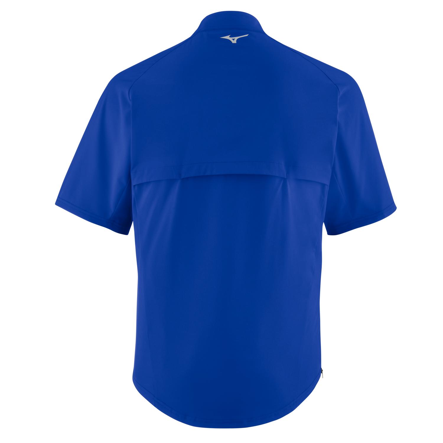 Mizuno Youth Short Sleeve Baseball Hitting Jacket - Royal - HIT a Doubloe