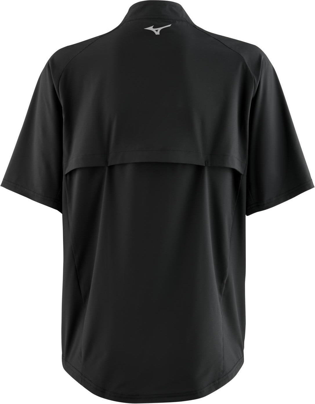 Mizuno Short Sleeve Hitting Jacket - Black - HIT a Doubloe