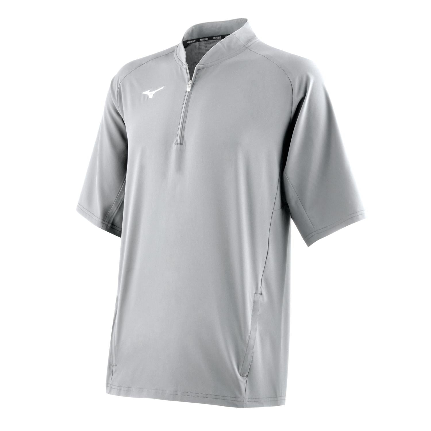 Mizuno Youth Short Sleeve Baseball Hitting Jacket - Gray - HIT a Doubloe