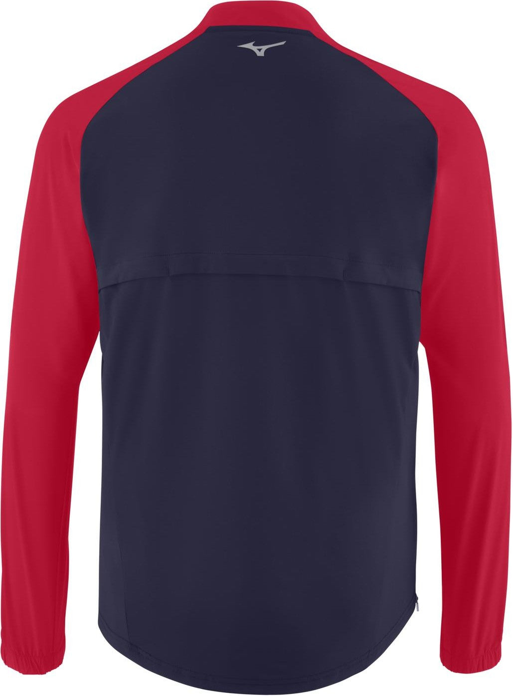 Mizuno Long Sleeve Hitting Jacket - Navy-Red - HIT a Doubloe