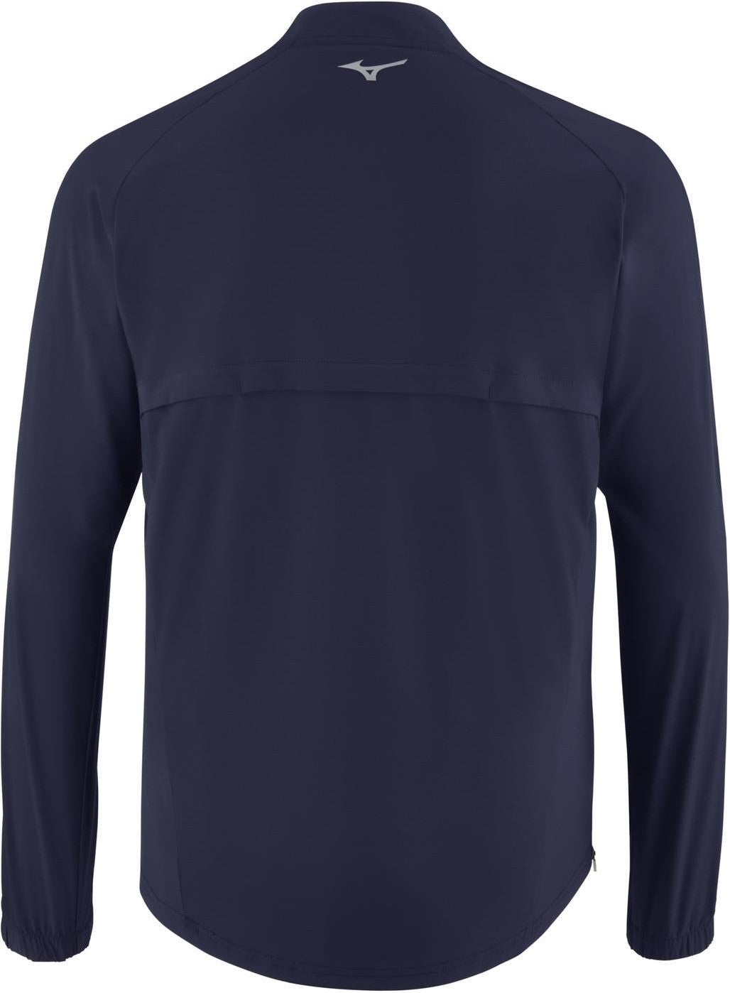 Mizuno Youth Long Sleeve Baseball Hitting Jacket - Navy - HIT a Doubloe
