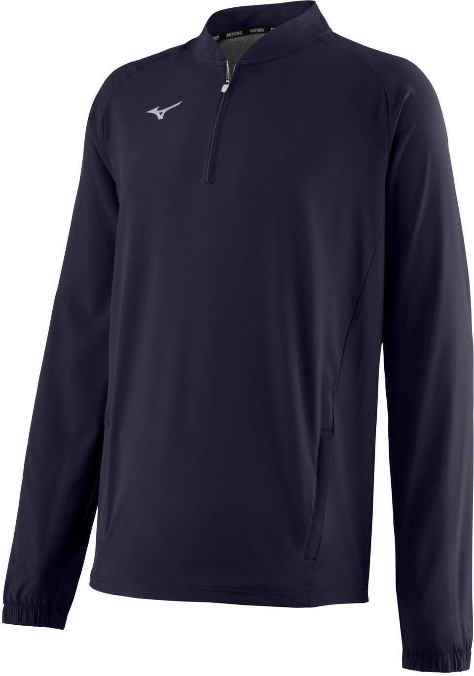 Mizuno Long Sleeve Hitting Jacket - Navy - HIT a Doubloe
