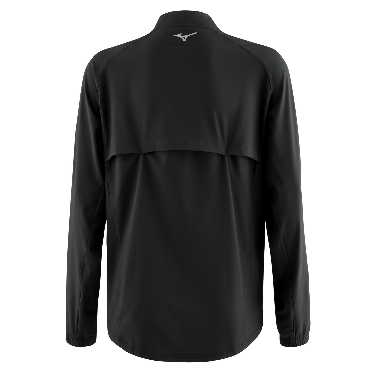 Mizuno Youth Long Sleeve Baseball Hitting Jacket - Black - HIT a Doubloe
