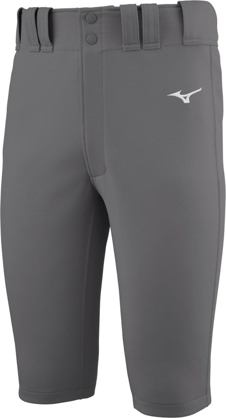 Mizuno Youth Premier Shorty Knicker Baseball Pant - Dark Charcoal - HIT a Doubloe