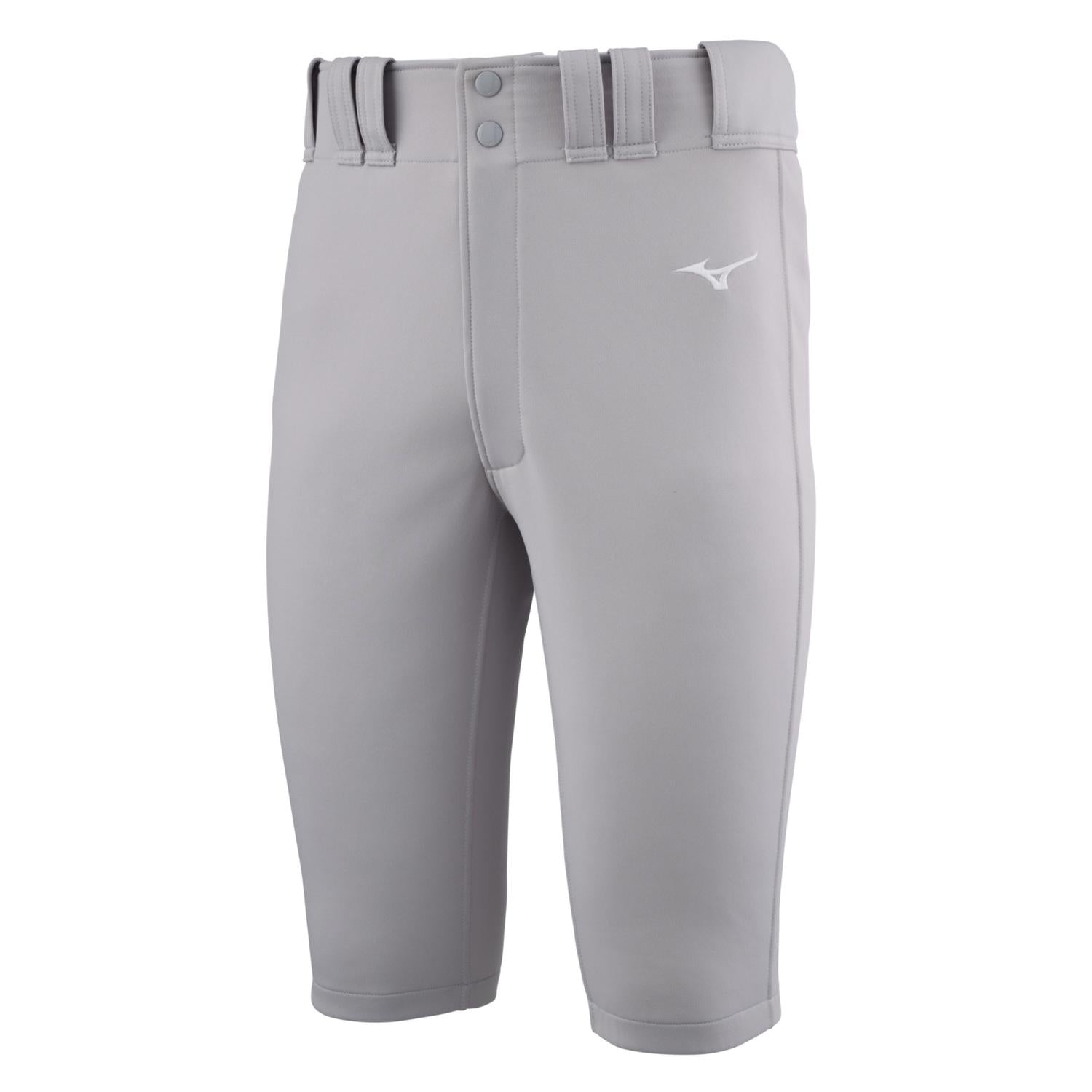 Mizuno Youth Premier Shorty Knicker Baseball Pant - Gray - HIT a Doubloe