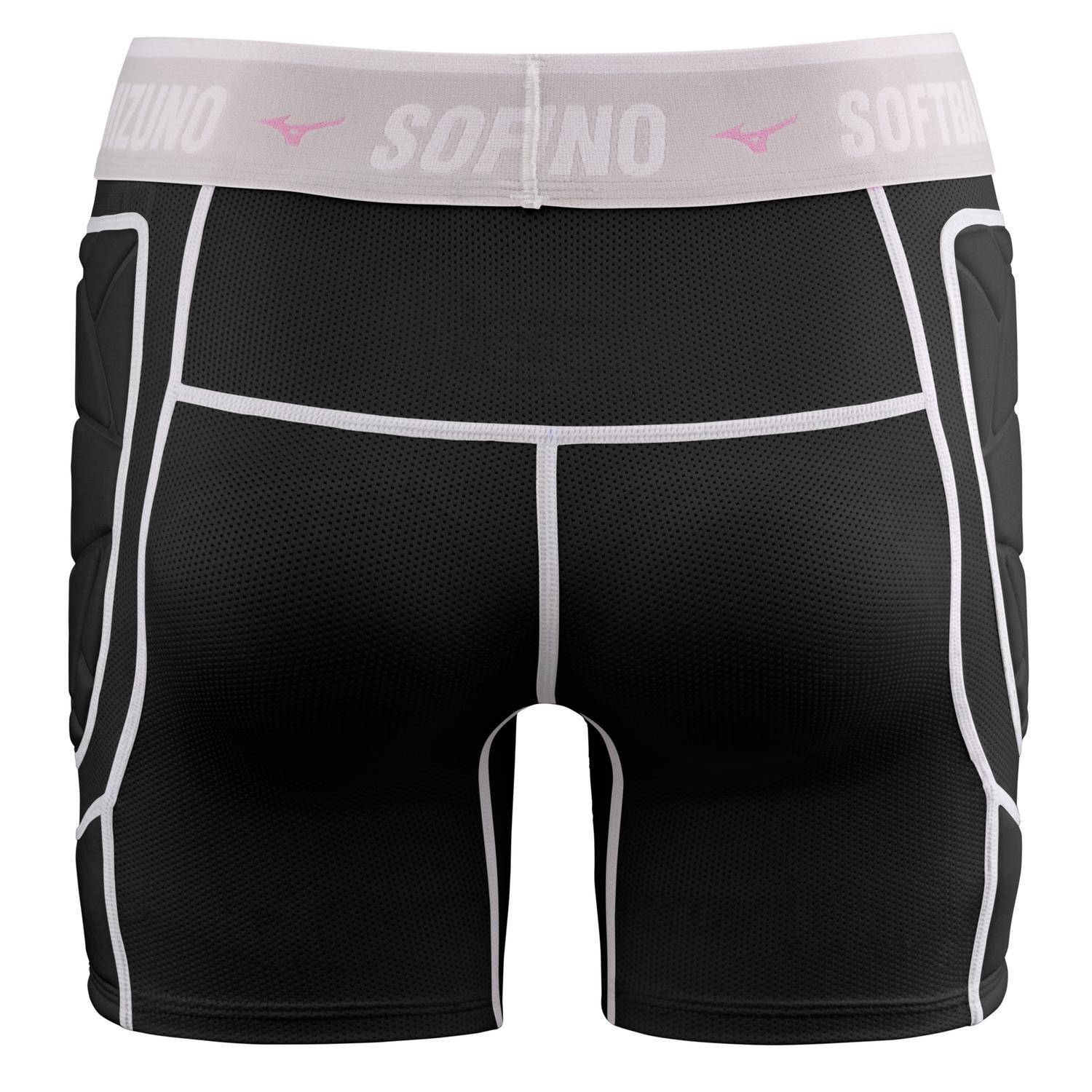 Mizuno Youth Girl's RB Shield Padded Sliding Short - Black - HIT a Doubloe