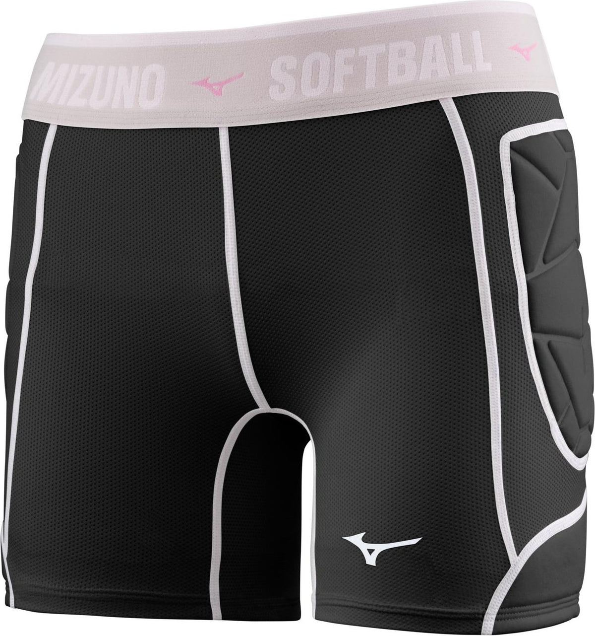 Mizuno Women's RB Shield Padded Sliding Short - Black - HIT a Doubloe