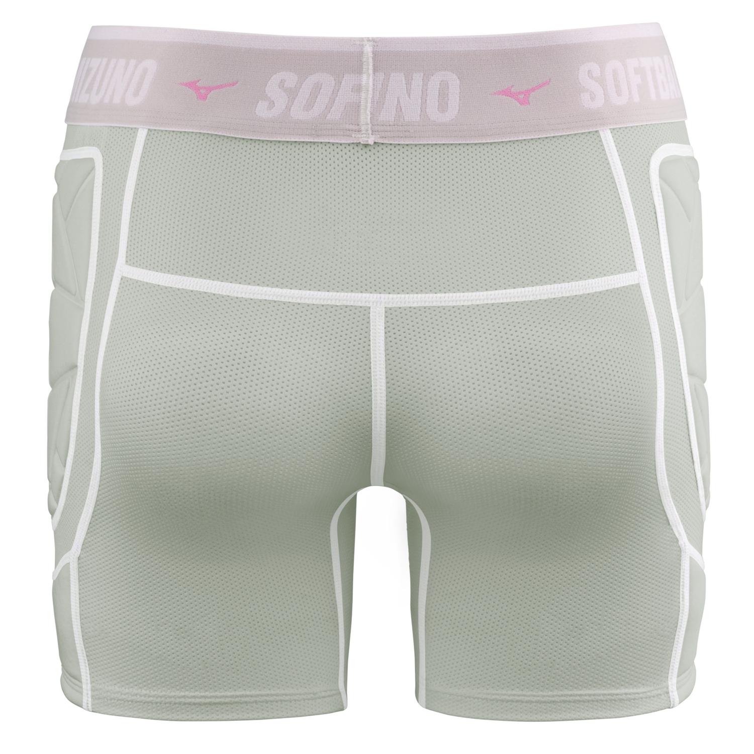 Mizuno Women's RB Shield Padded Sliding Short - Gray - HIT a Doubloe