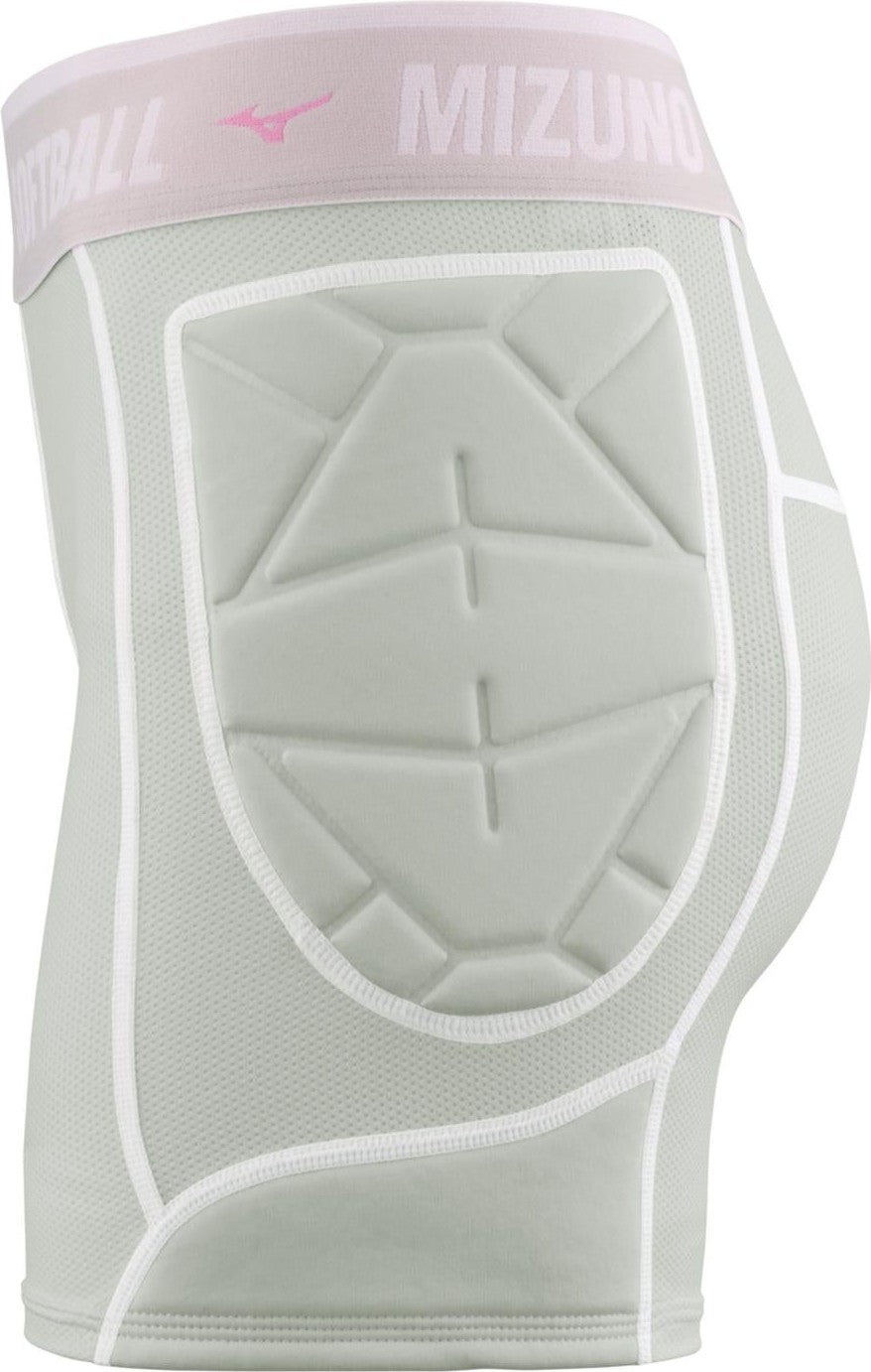 Mizuno Youth Girl's RB Shield Padded Sliding Short - Gray - HIT a Doubloe
