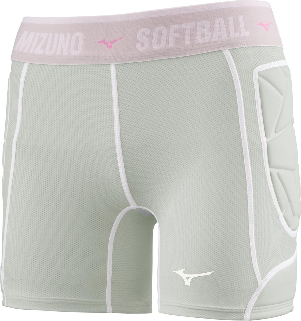 Mizuno Youth Girl's RB Shield Padded Sliding Short - Gray - HIT a Doubloe