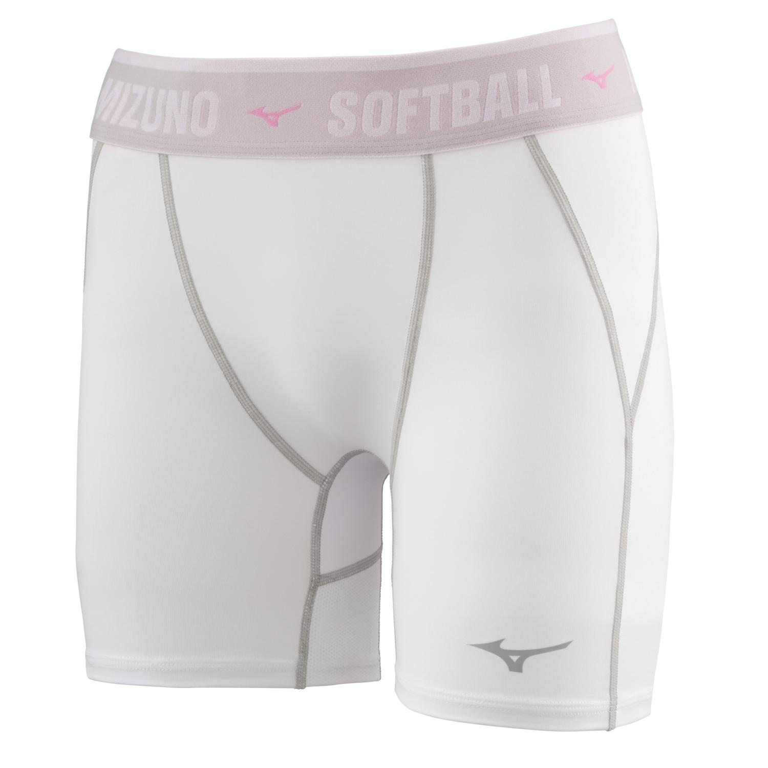 Mizuno Women's RB Speed Compression Sliding Short - White - HIT a Doubloe