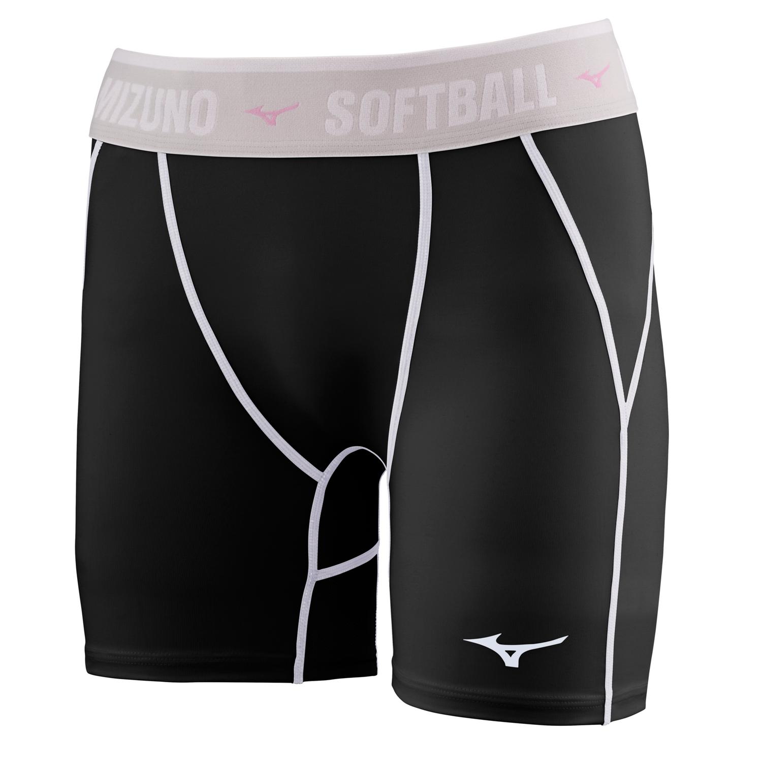 Mizuno Women's RB Speed Compression Sliding Short - Black - HIT a Doubloe