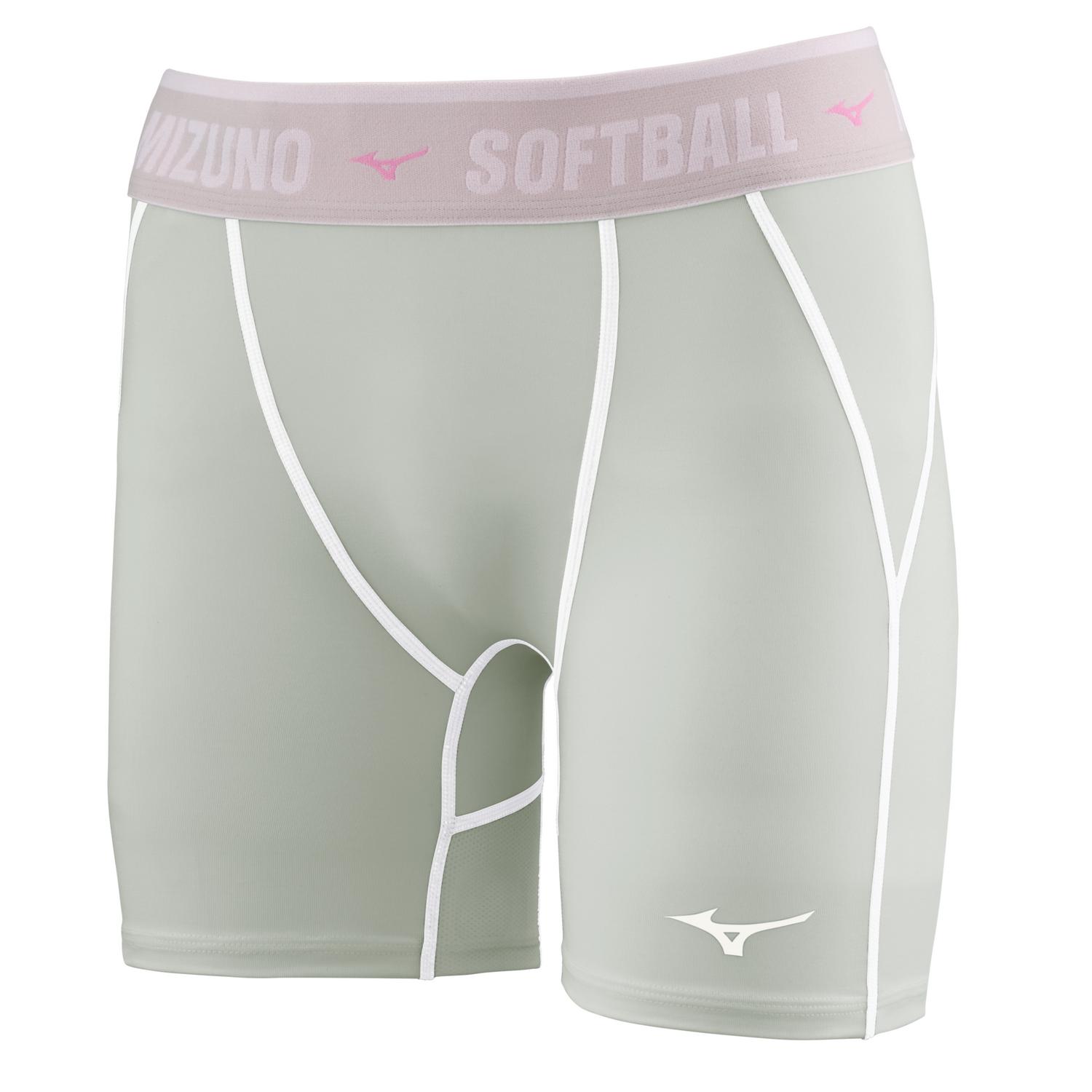 Mizuno Women's RB Speed Compression Sliding Short - Gray - HIT a Doubloe
