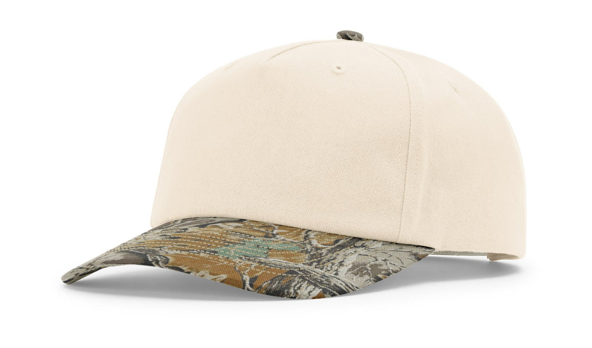 Richardson 356 5 Panel Relaxed Gramps Cap - Cream Realtree Advantage