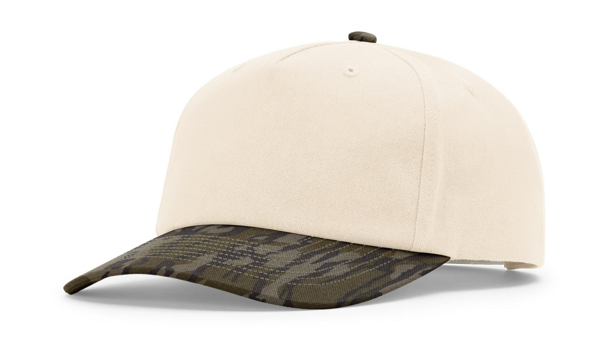 Richardson 356 5 Panel Relaxed Gramps Cap - Cream Mossy Oak Bottomland