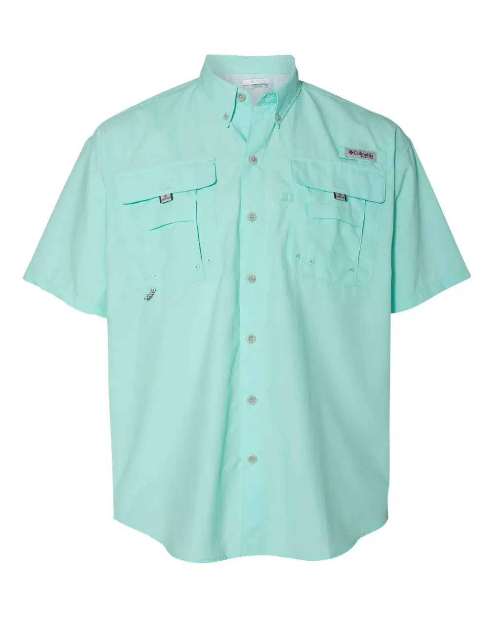 Columbia 212464 Pfg Bahama™ Ii Short Sleeve Shirt - Gulf Stream - Green / s