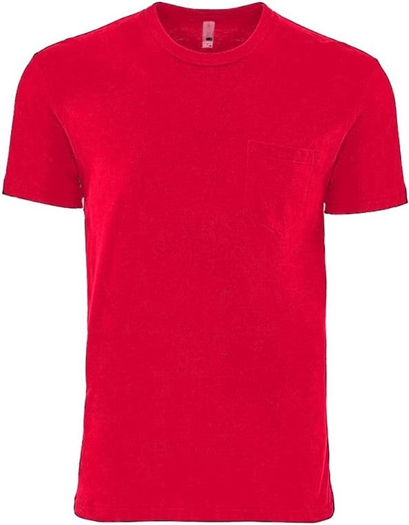 Next Level 3605 Cotton Pocket T-Shirt - Red