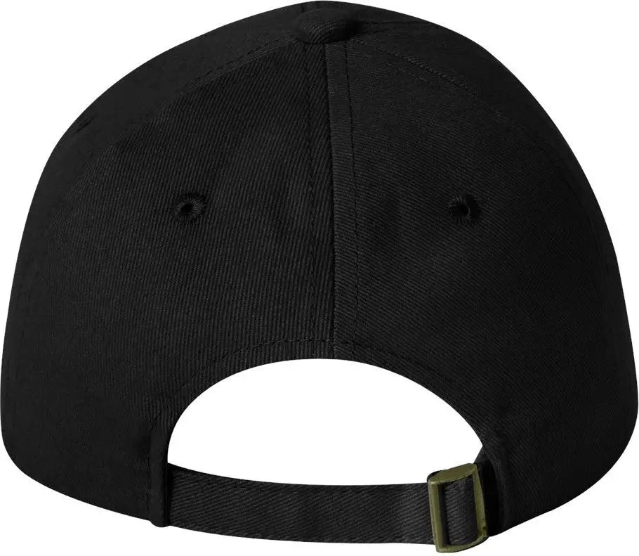 Valucap 9610 Heavy Brushed Twill Unstructured Cap - Black - one Size Fits Most