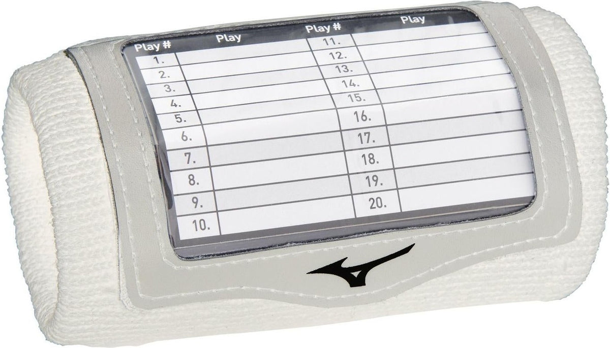 Mizuno Play Call Wristband - White - HIT a Doubloe