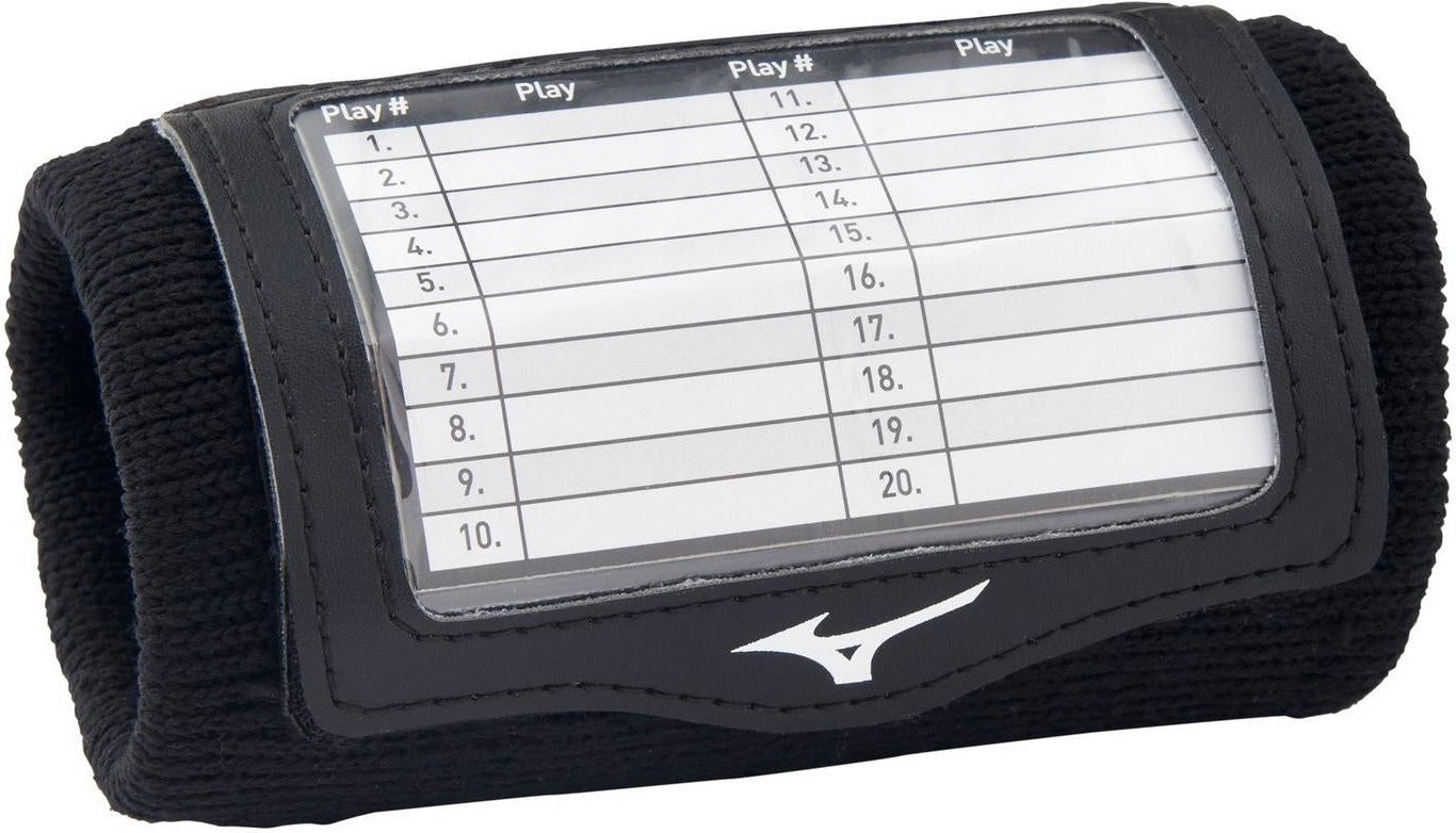 Mizuno Play Call Wristband - Black - HIT a Doubloe