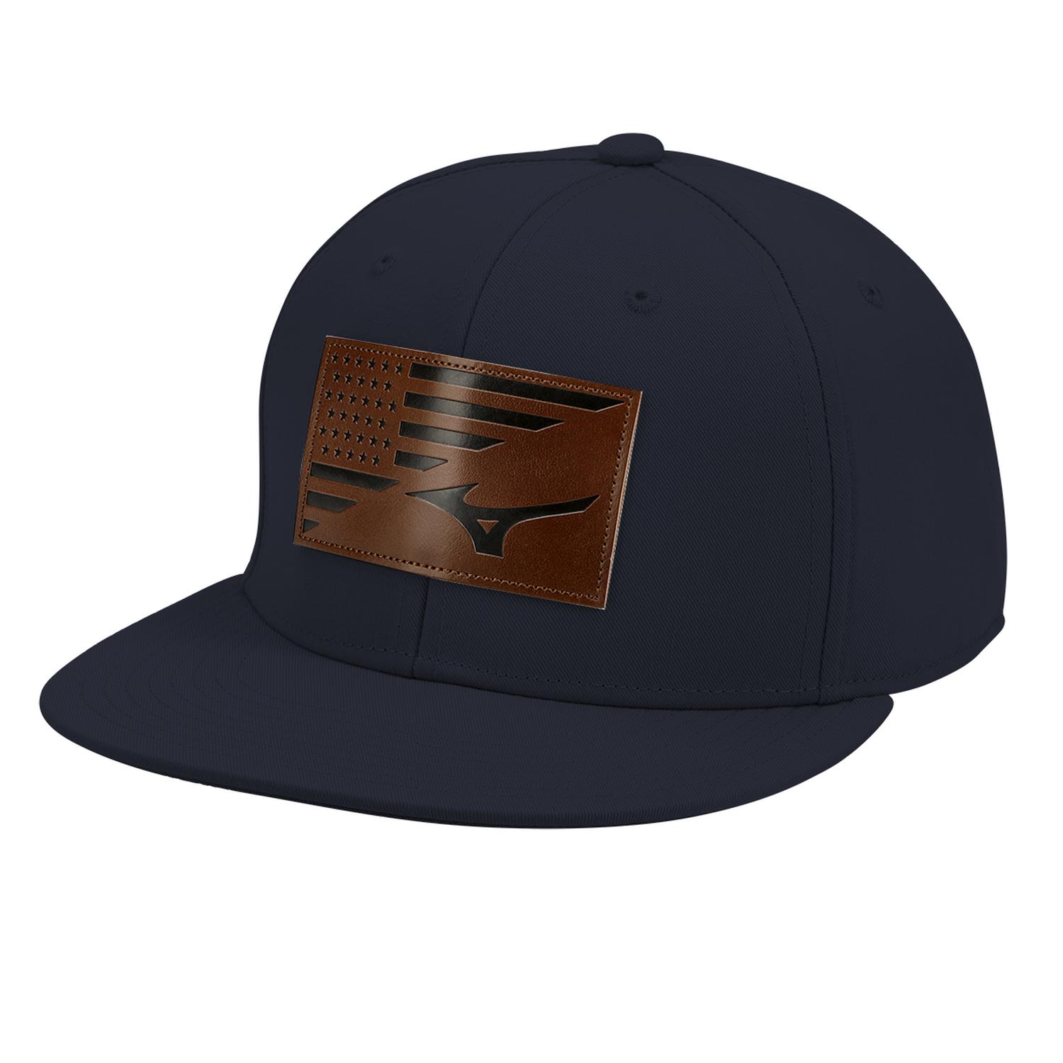 Mizuno RB Patriot Snapback Cap - Navy - HIT a Doubloe