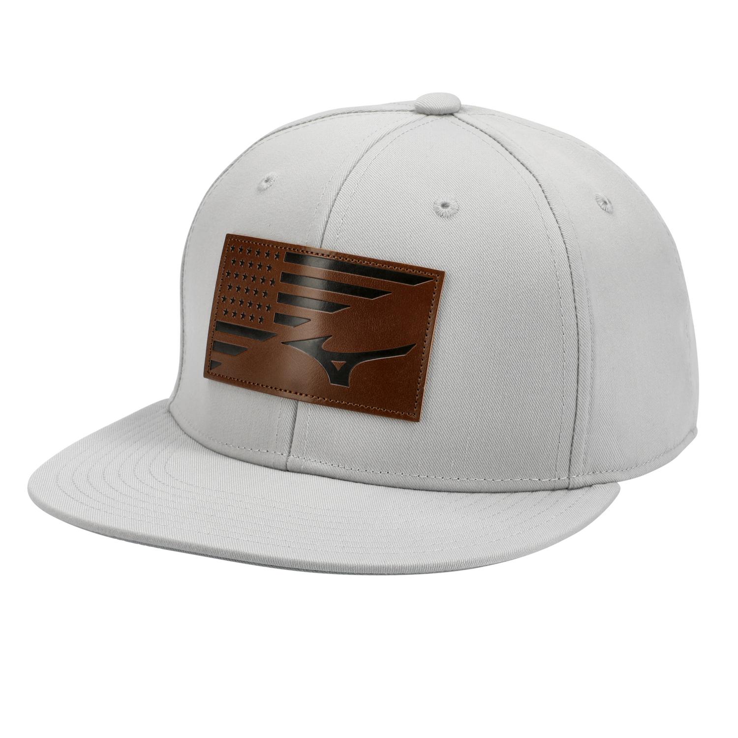 Mizuno RB Patriot Snapback Cap - Gray - HIT a Doubloe