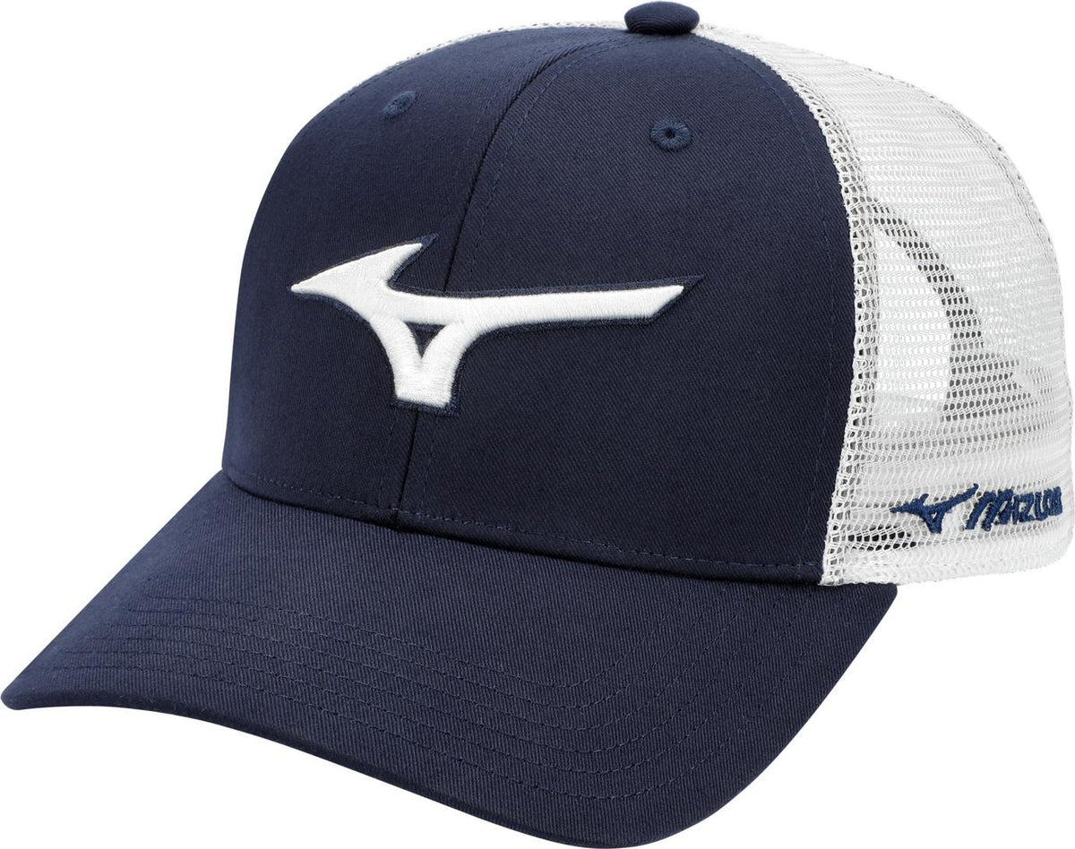 Mizuno Diamond Trucker Cap - Navy-White - HIT a Doubloe