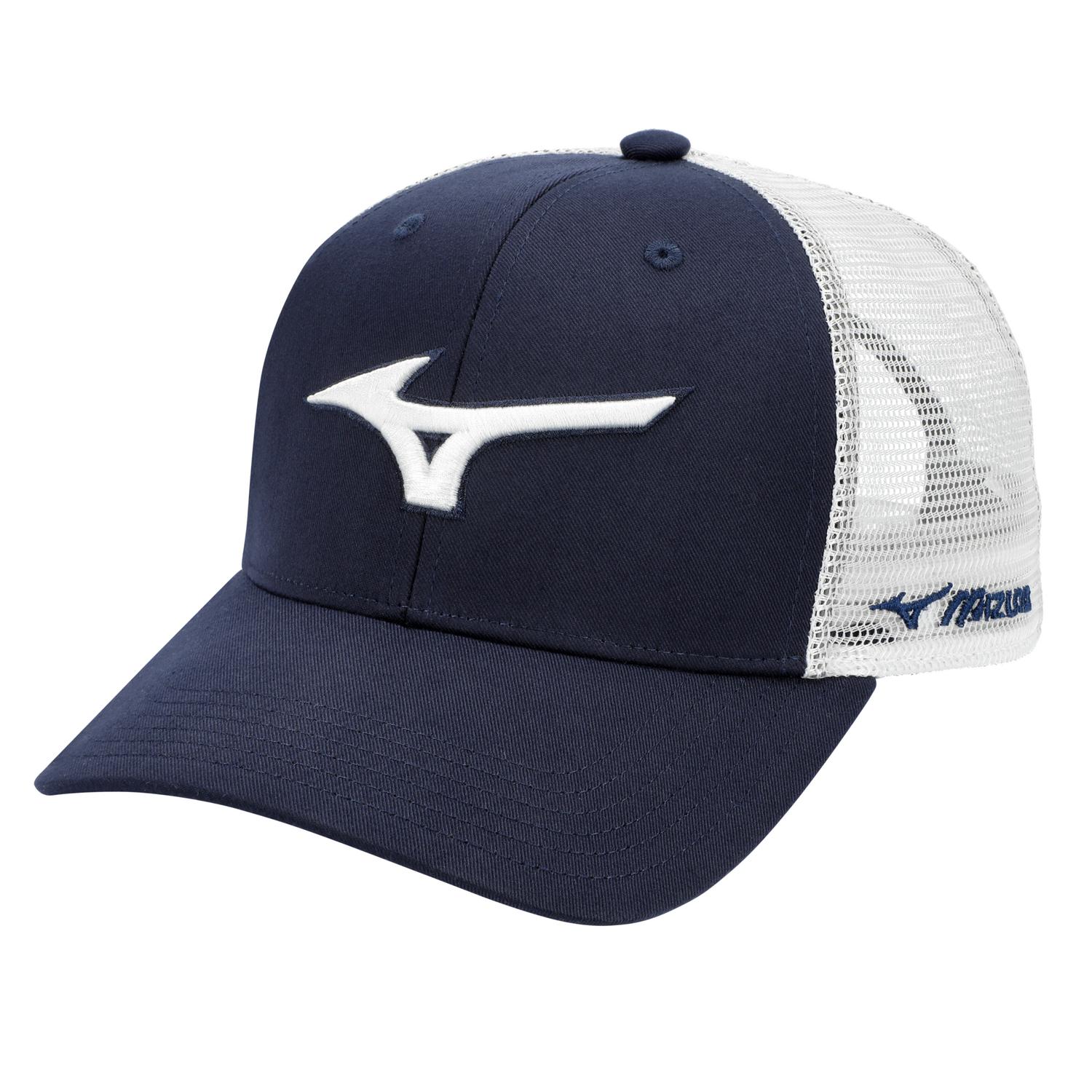 Mizuno Diamond Trucker Cap - Navy-White - HIT a Doubloe