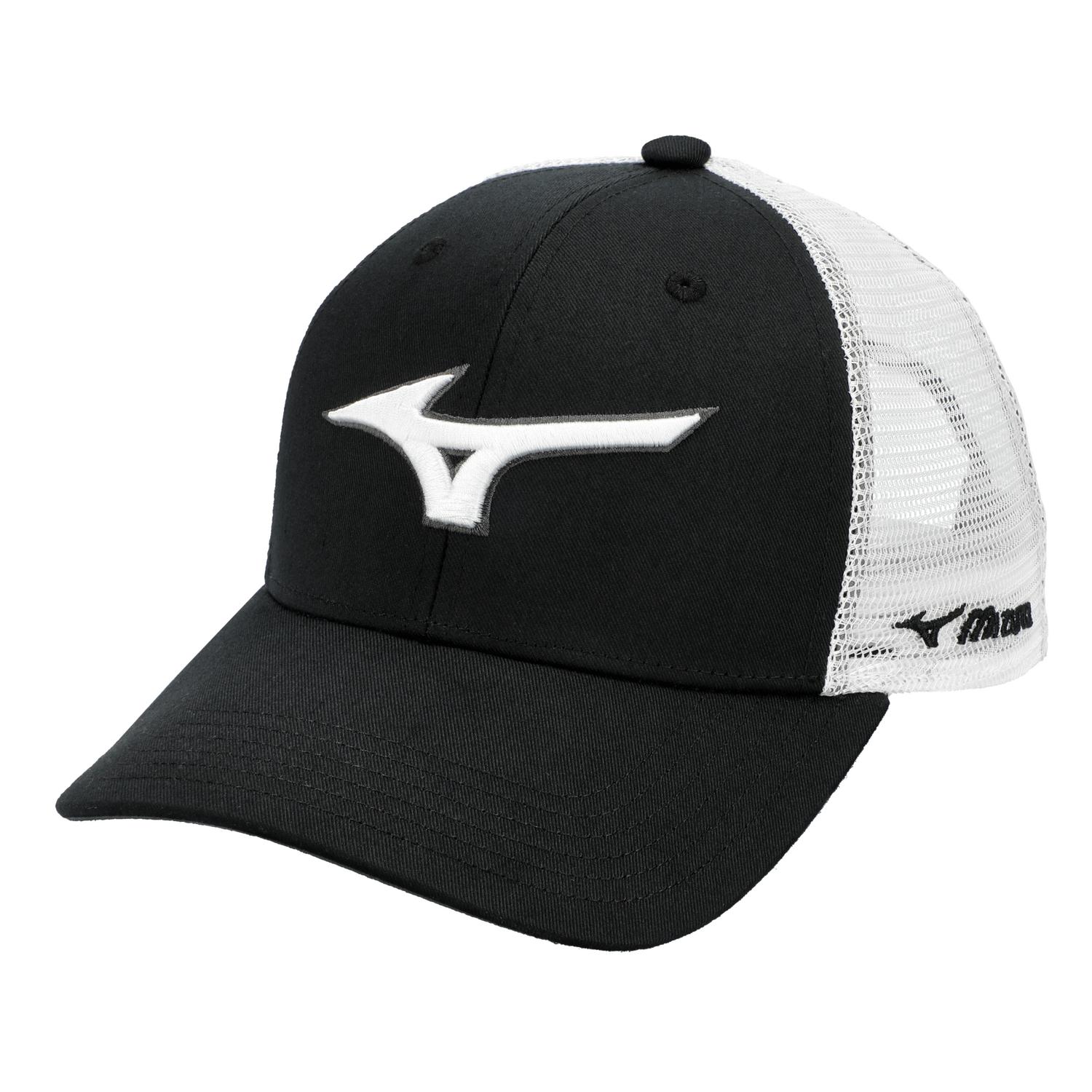 Mizuno Diamond Trucker Cap - Black-White - HIT a Doubloe
