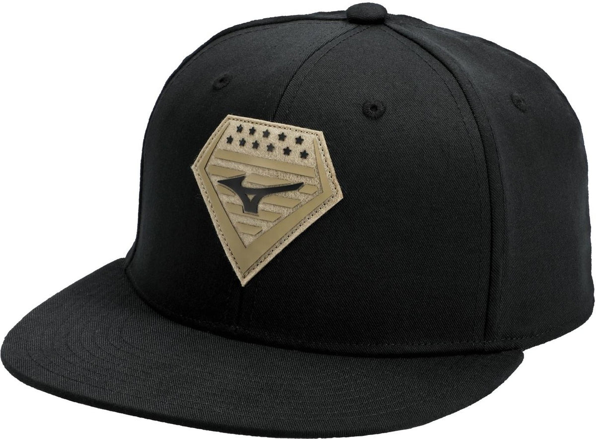 Mizuno RB Patriot Snapback Cap - Black - HIT a Doubloe