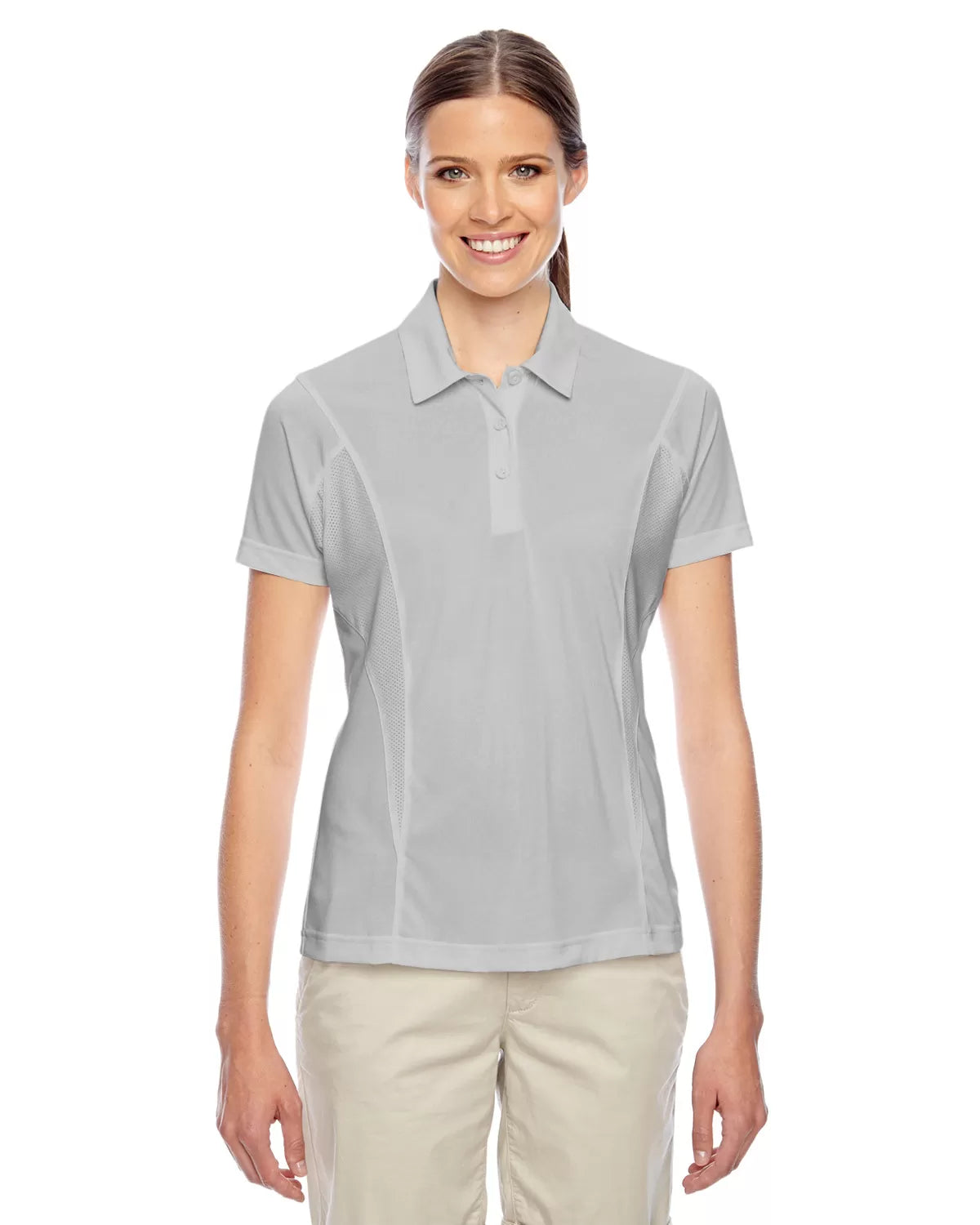 Team 365 TT20W Women's Charger Performance Polo - Sport Silver