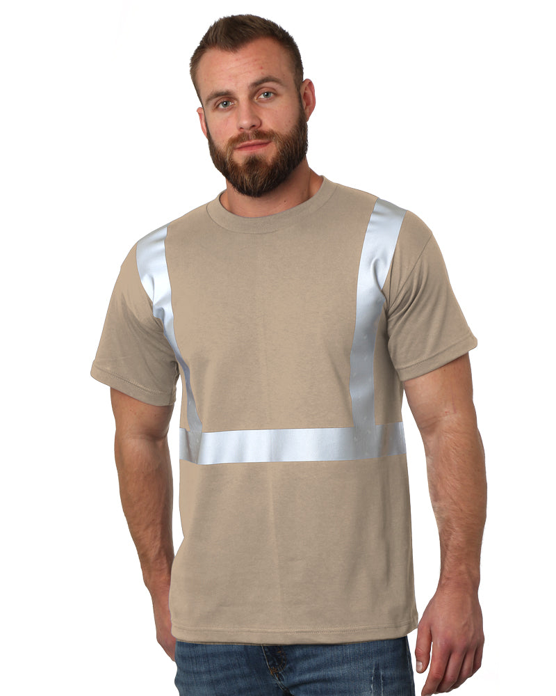 Front view of Sand Bayside 3751 Hi-Vis T-Shirt